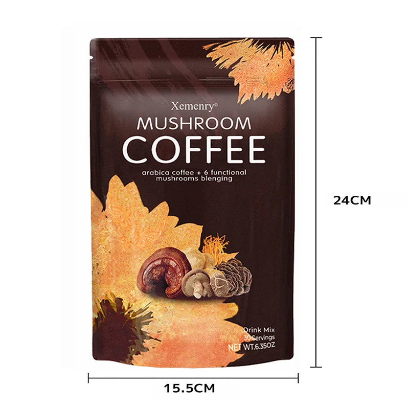 Organic Mushroom Coffee: Shiitake & Cordyceps for Focus & Energy