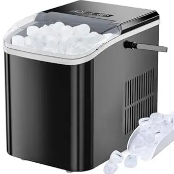 Quiet Self-Cleaning Icemaker - Dual Size Bullet Cubes