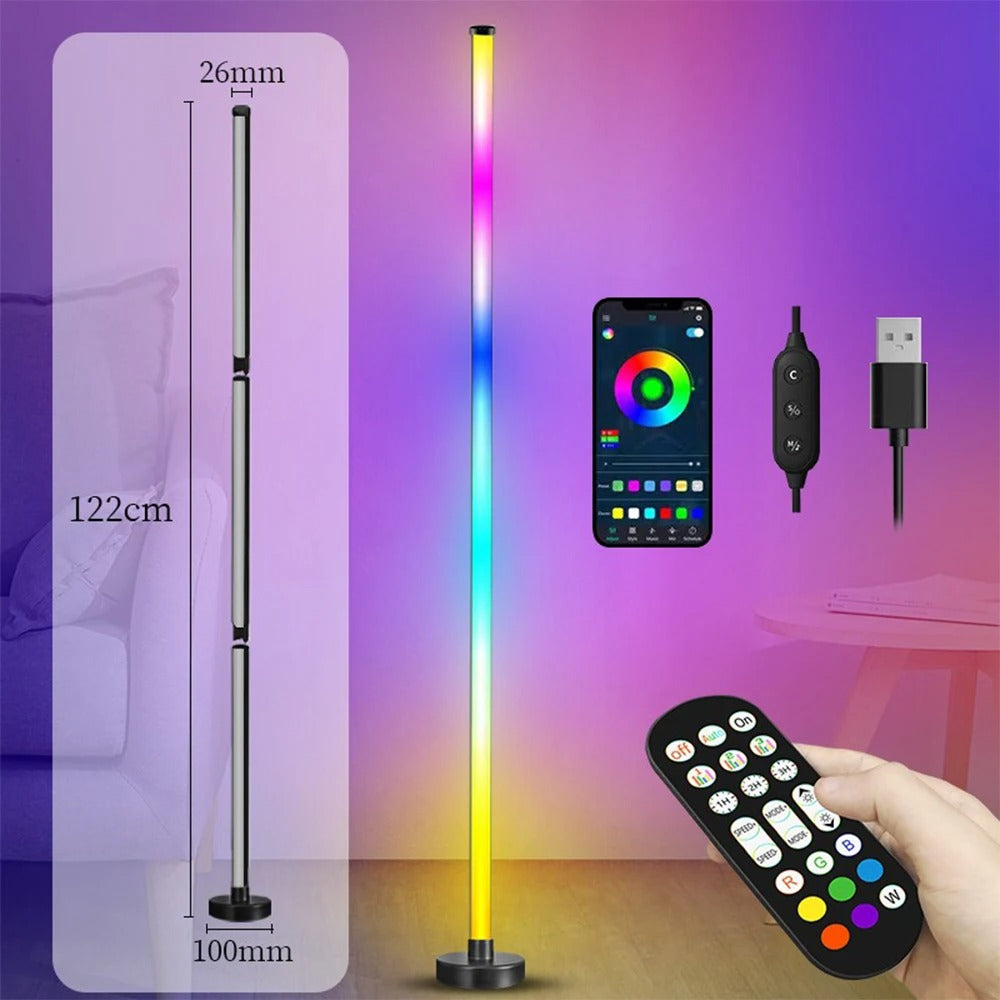Smart RGB LED Floor Lamp - Remote & Music Sync Control