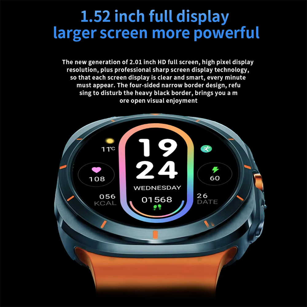 Smartwatch GT7 Ultra: AMOLED HD Display, Bluetooth, Sports
