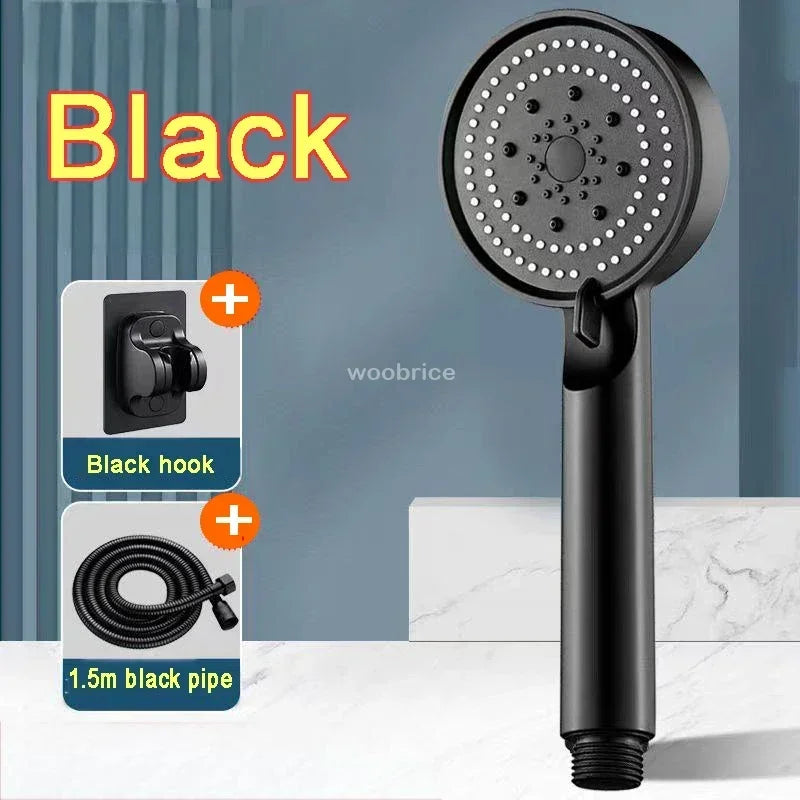 5-Mode High-Pressure Shower Head & Faucet Set