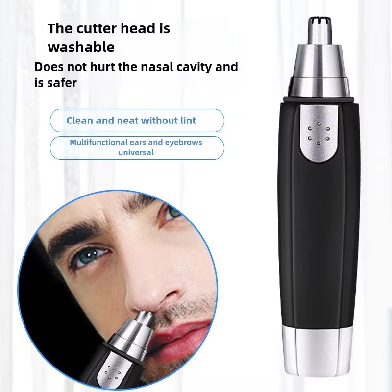 Nose Hair Trimmer - Electric, Battery-Operated for Easy Grooming