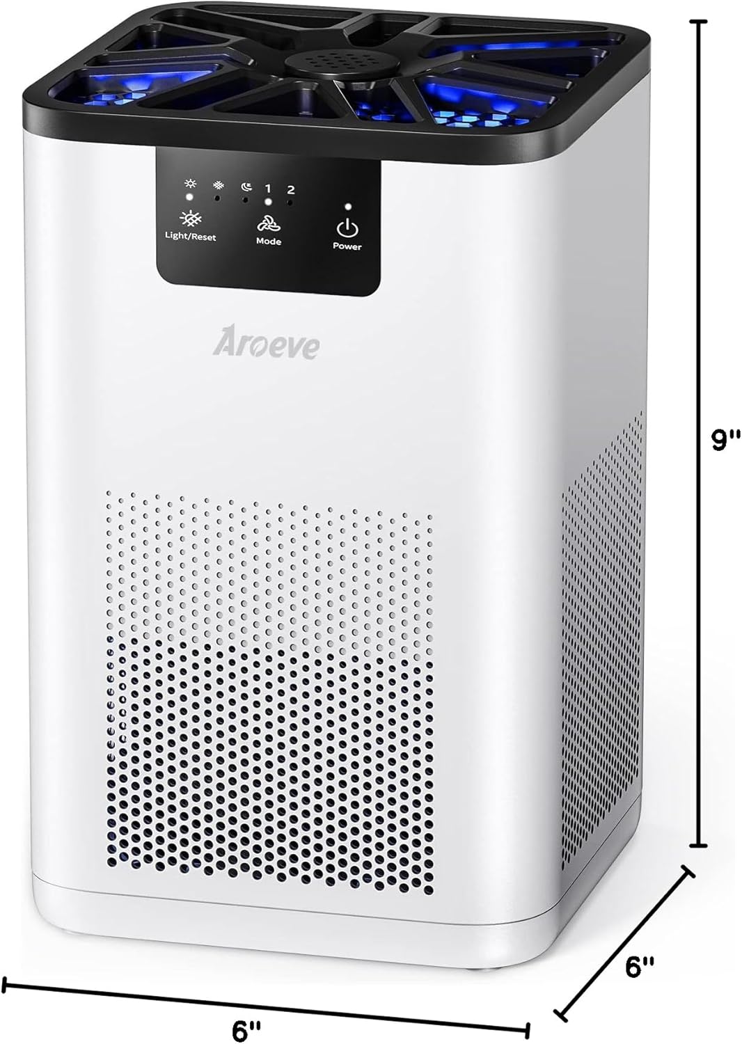 AROEVE Bedroom Air Purifier: Aromatherapy & 20dB Quiet Clean