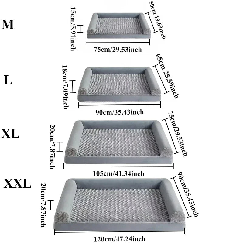 High-Quality Pet Bed: Comfy, Detachable for Dogs & Cats