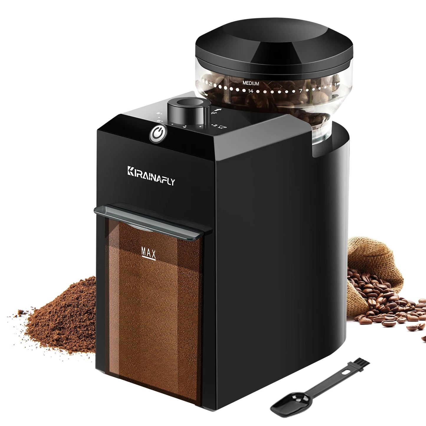 Electric Burr Coffee Grinder - 28 Settings for Espresso & More
