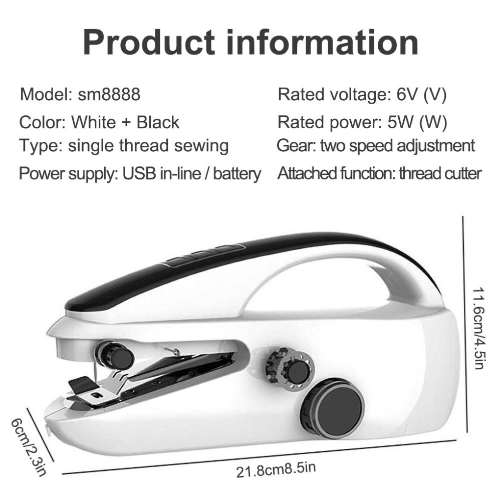 Electric Handheld Sewing Machine - DIY Needlework Kit