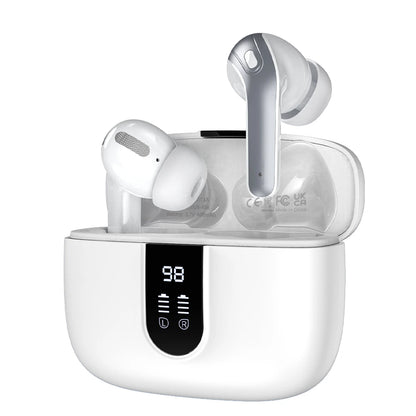 Wireless Earbuds 60H Playback LED Display & Charging Case