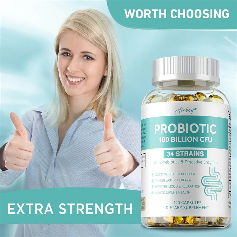Probiotics 100B CFU - Boost Digestion & Women's Health