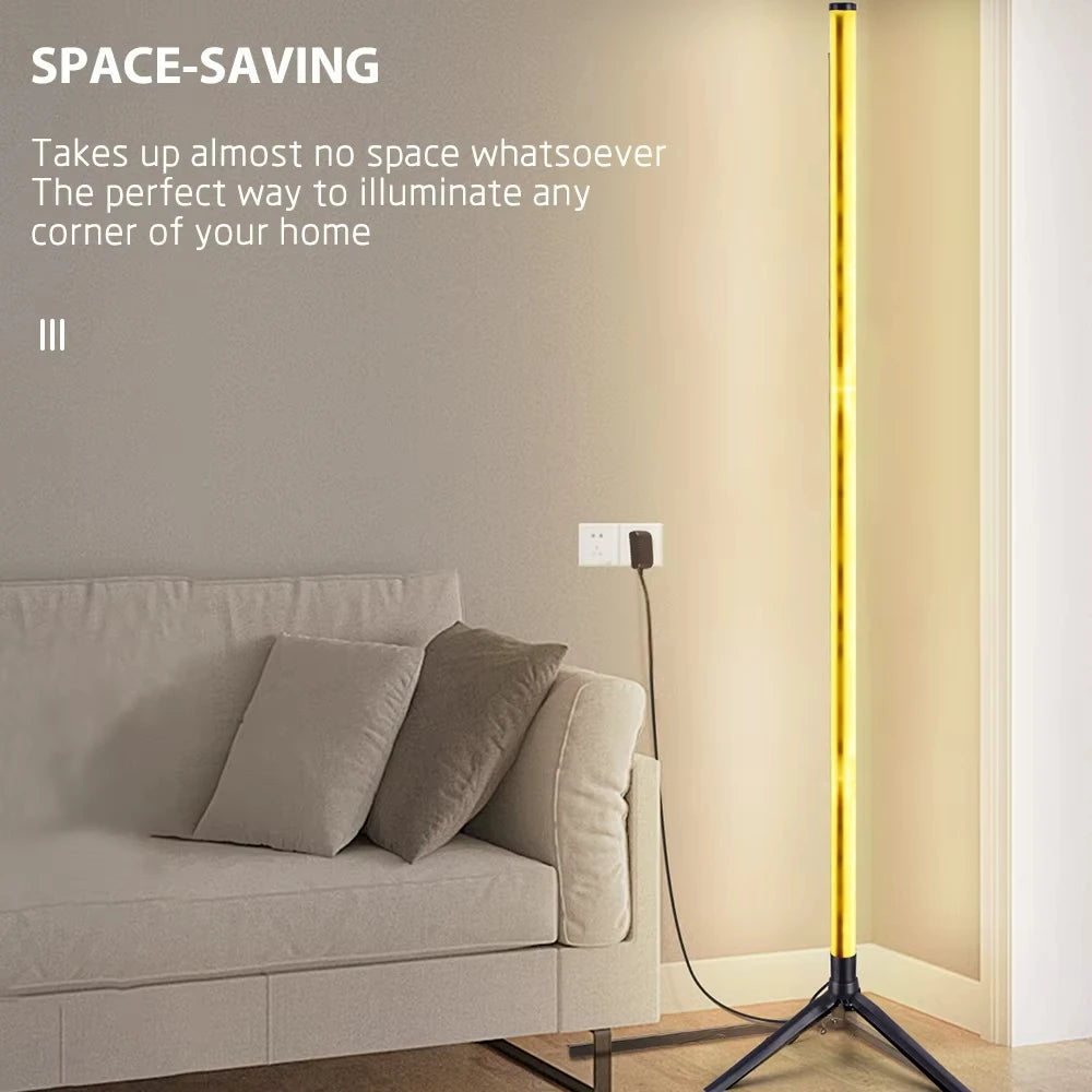 Smart RGB LED Corner Lamp - USB, Dimmable, APP Control