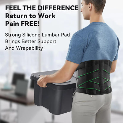 Back Brace for Lower Back Pain, Immediate Pain Relief From Sciatica, Herniated Disc, Lumbar Support Belt for Work, Heavy Lifting