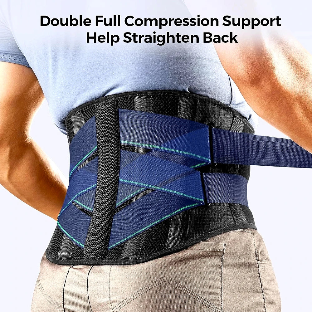 Back Brace for Lower Back Pain, Immediate Pain Relief From Sciatica, Herniated Disc, Lumbar Support Belt for Work, Heavy Lifting