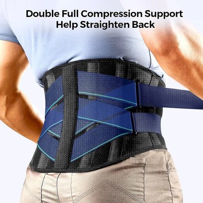 Back Brace for Lower Back Pain, Immediate Pain Relief From Sciatica, Herniated Disc, Lumbar Support Belt for Work, Heavy Lifting