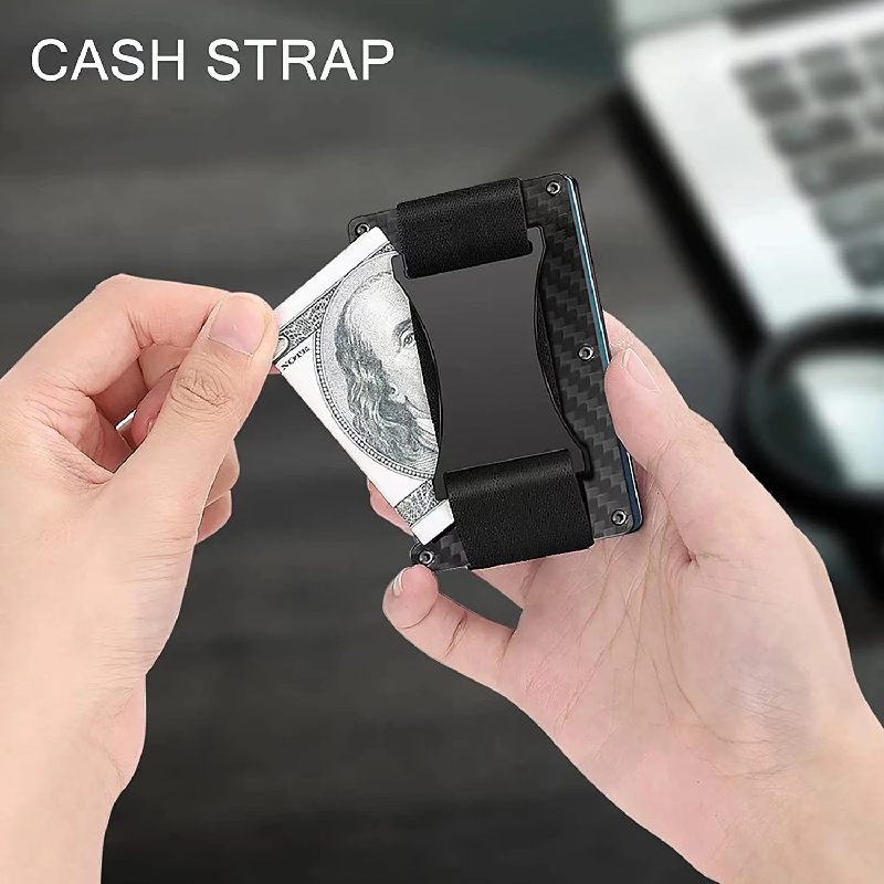 RFID Blocking Slim Wallet - Minimalist Metal Card Holder