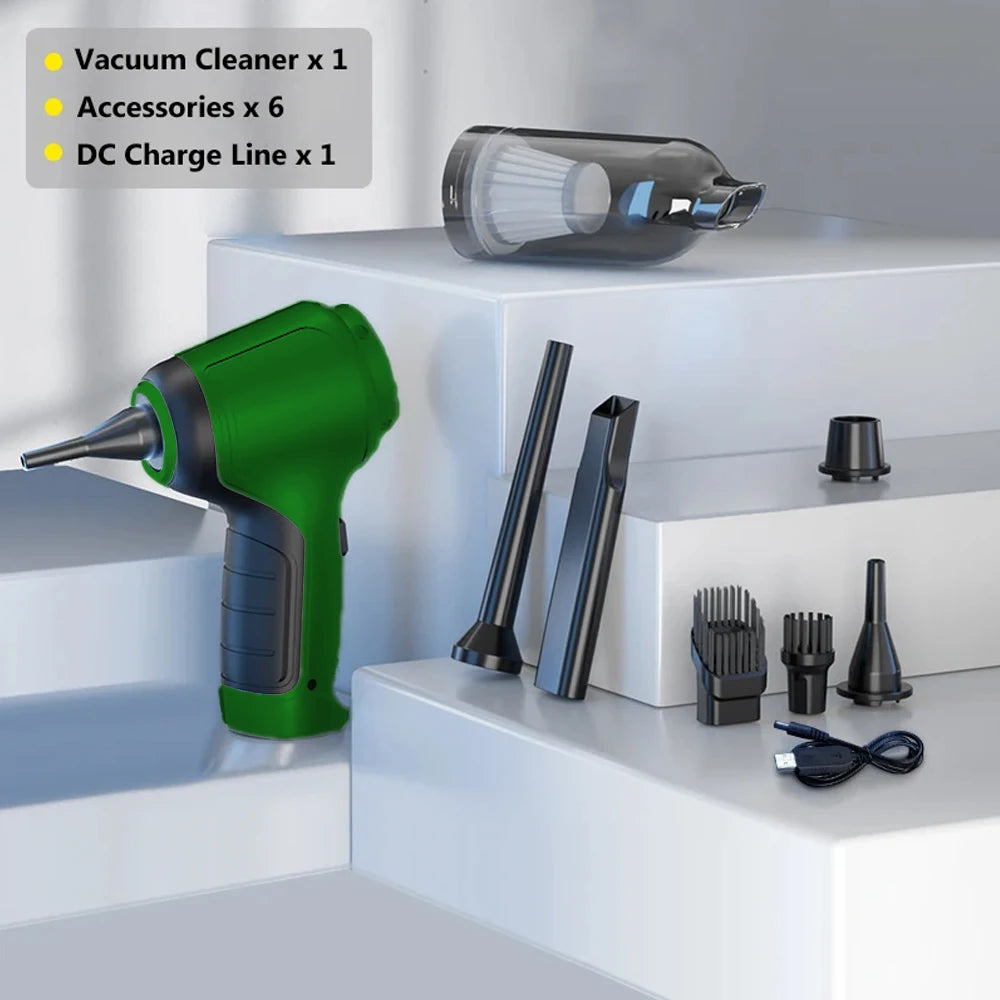 Car Wireless Vacuum Cleaner - Strong Suction, Wet/Dry Use