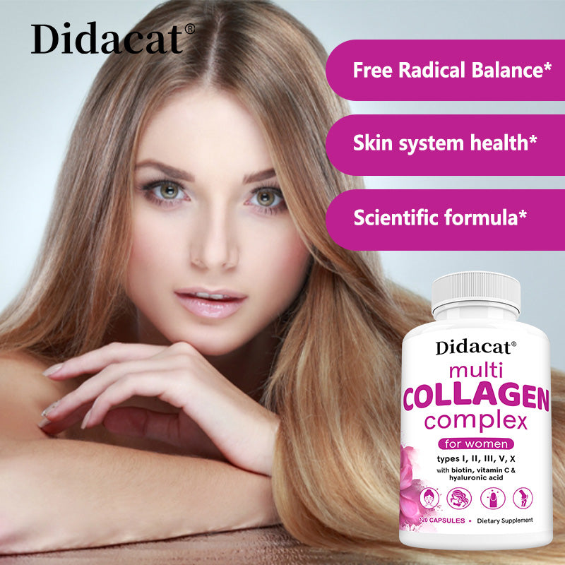 Multi-Collagen Complex with Biotin & Vitamin C for Radiant Skin