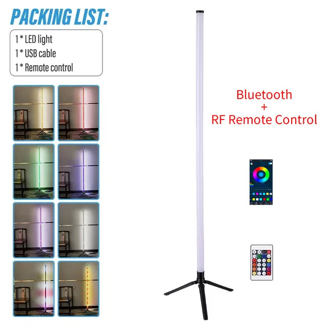 Smart RGB LED Corner Lamp - USB, Dimmable, APP Control
