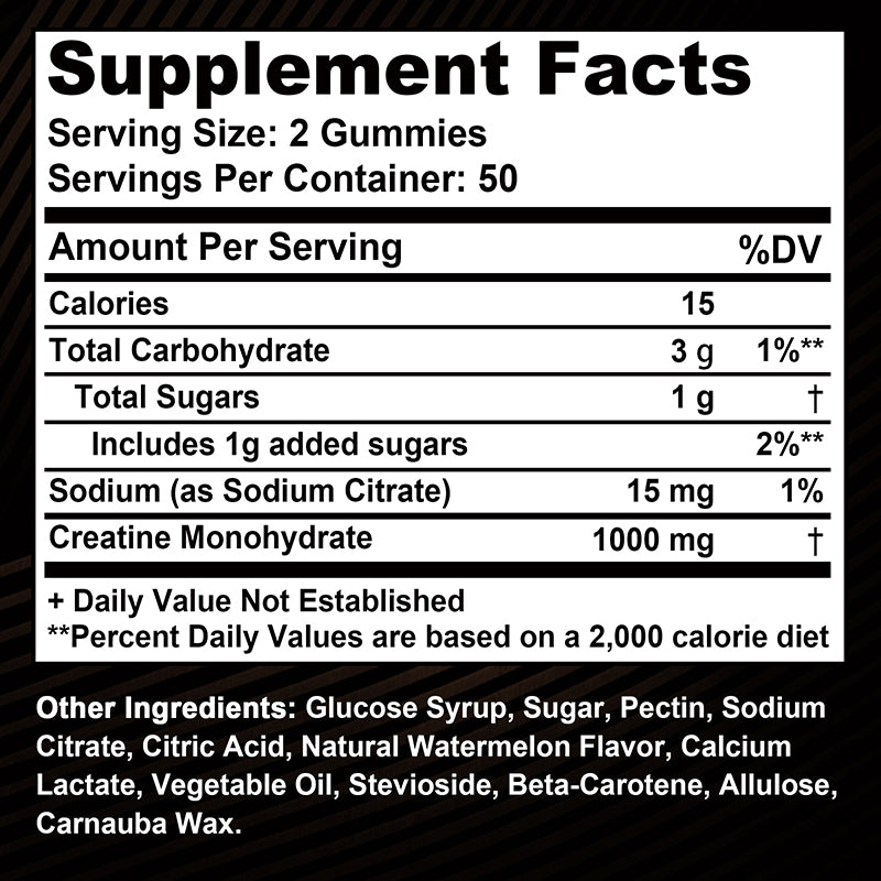 Creatine Gummies - Boost Energy & Muscle Mass