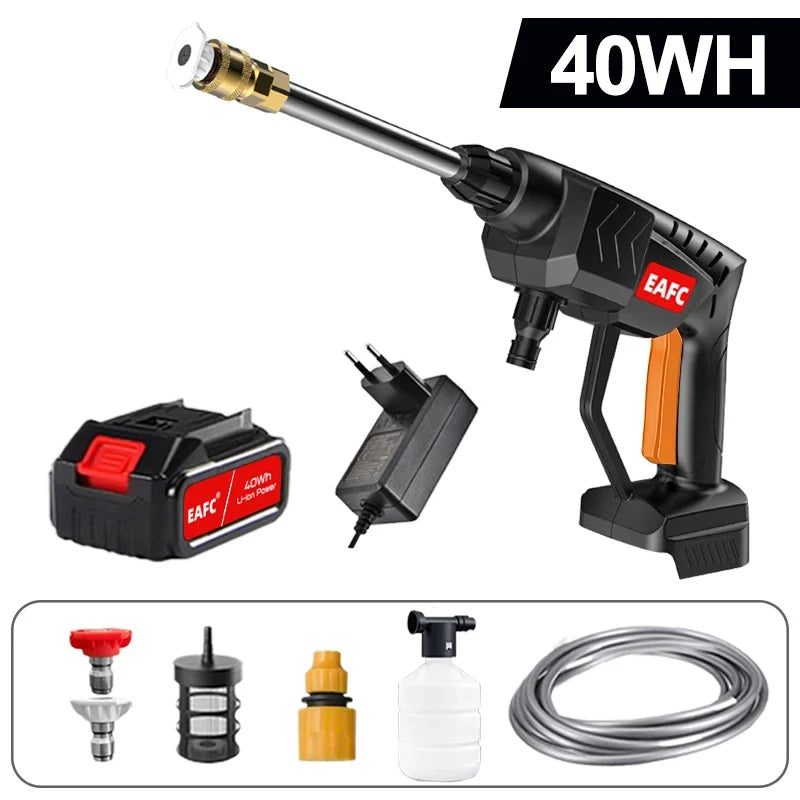 21V Cordless Electric Car Washer Gun 60Bar