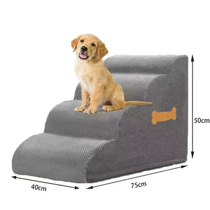Pet Stairs Large Dog Cat - Soft Sponge Non-Slip Steps