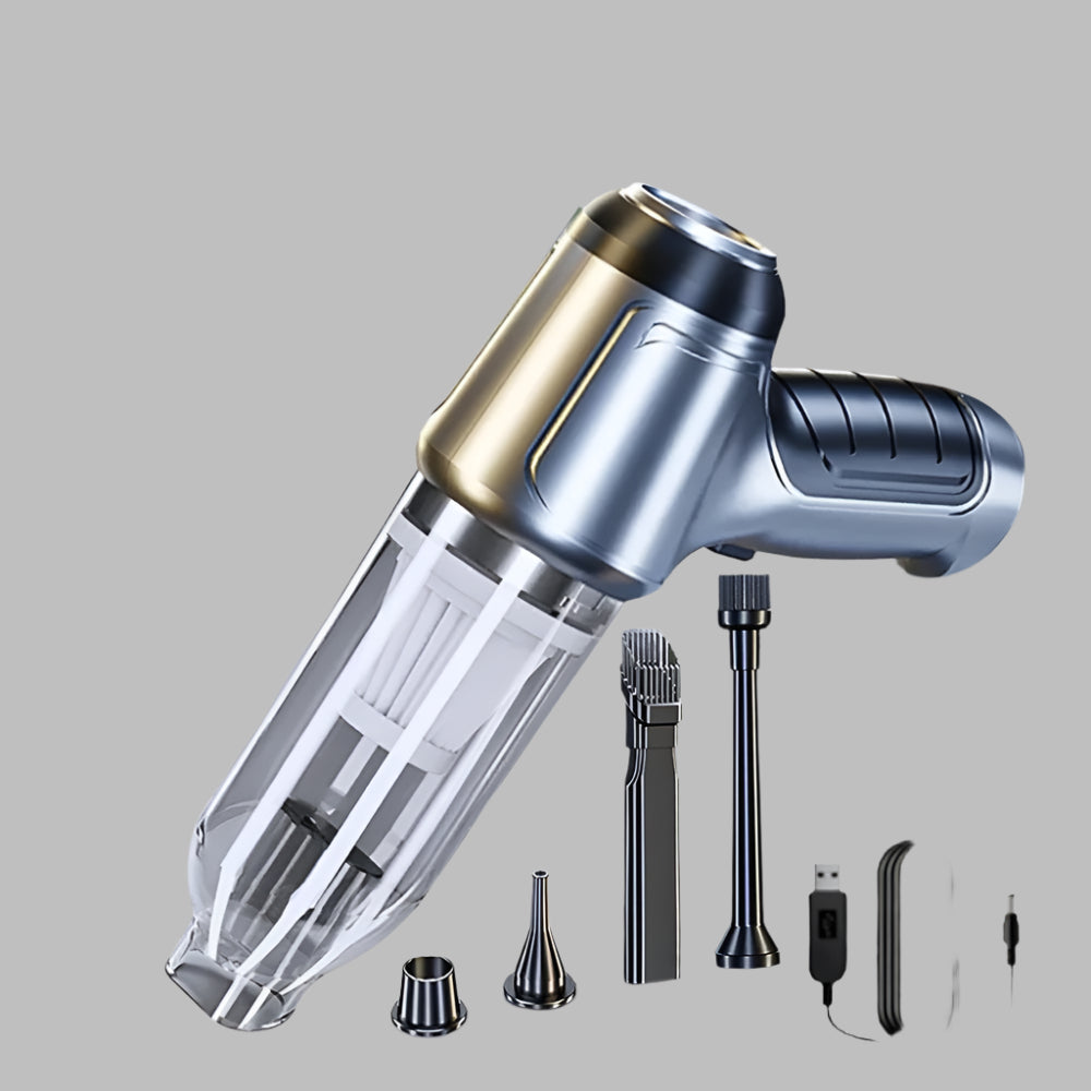 Car Wireless Vacuum Cleaner - Strong Suction, Wet/Dry Use