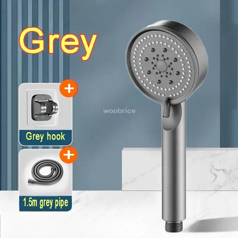 5-Mode High-Pressure Shower Head & Faucet Set