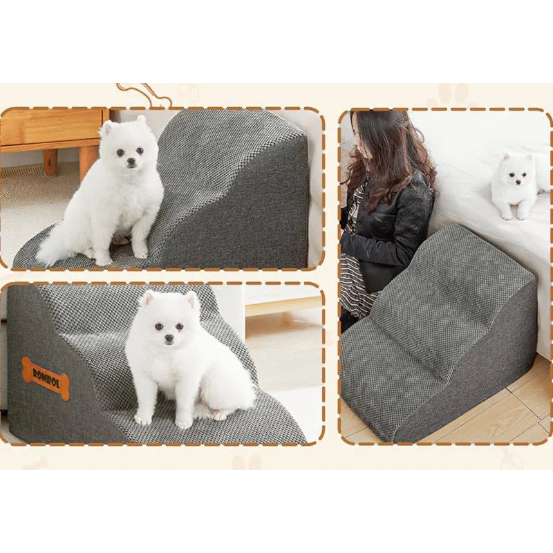 Pet Stairs Large Dog Cat - Soft Sponge Non-Slip Steps