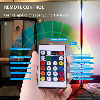 Smart RGB LED Corner Lamp - USB, Dimmable, APP Control