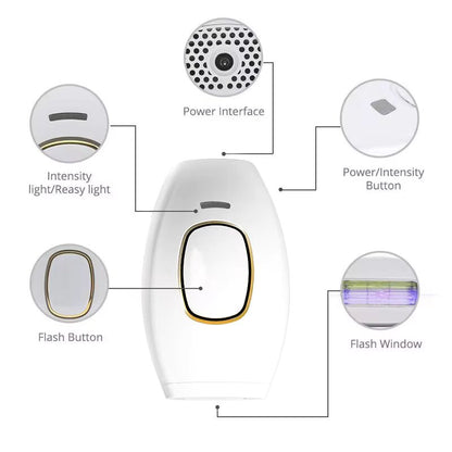 IPL Laser Hair Removal 500,000 Flashes Painless Epilator