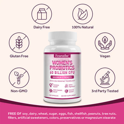 Women's Probiotics 60B CFU - Gut Health & Immune Support