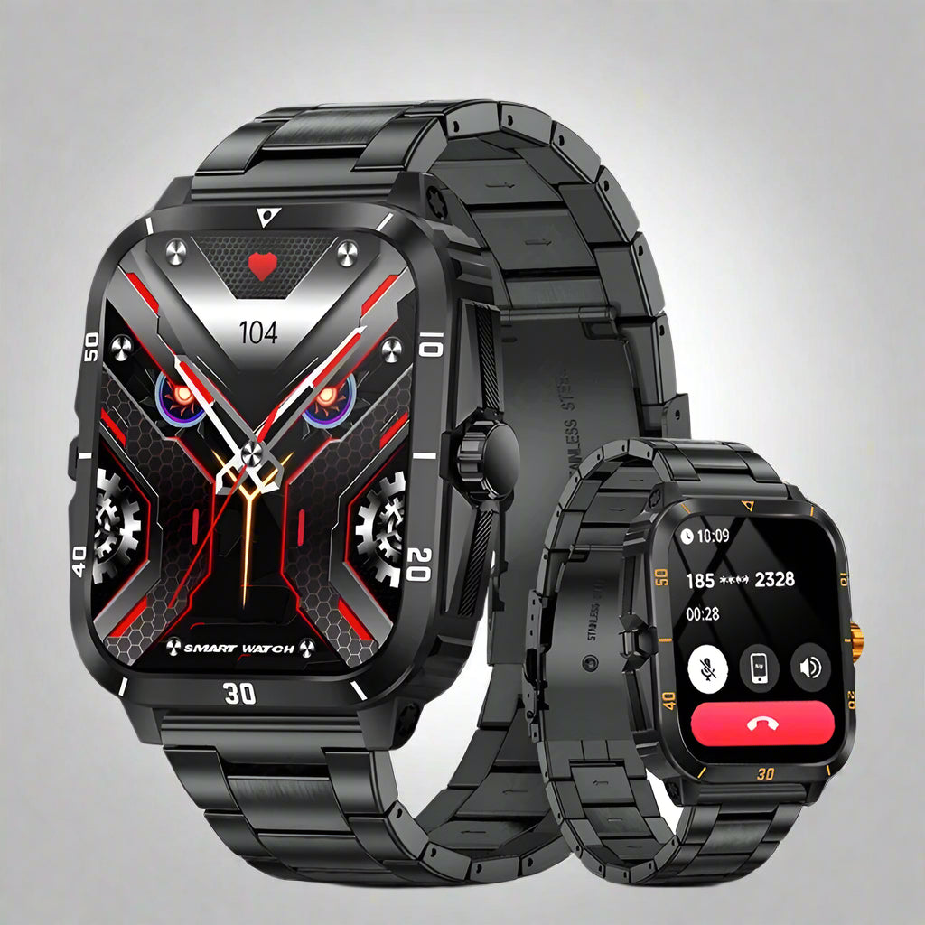 LIGE Men's Sport Smartwatch: 1.96" Screen, Bluetooth, Waterproof