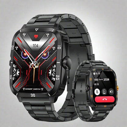 LIGE Men's Sport Smartwatch: 1.96" Screen, Bluetooth, Waterproof