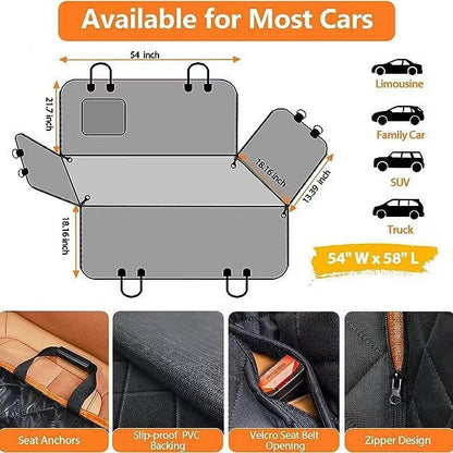 Pet Car Seat Protector - Waterproof & Dirt Proof