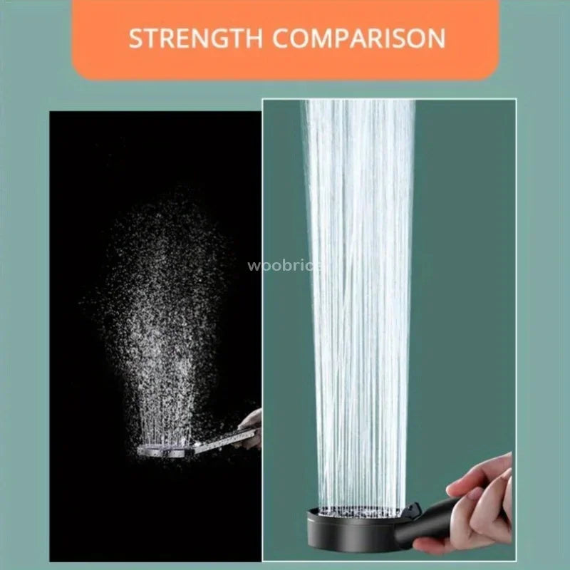 5-Mode High-Pressure Shower Head & Faucet Set