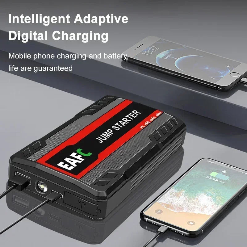EAFC 600A Jump Starter Power Bank - 12V Car Booster Charger