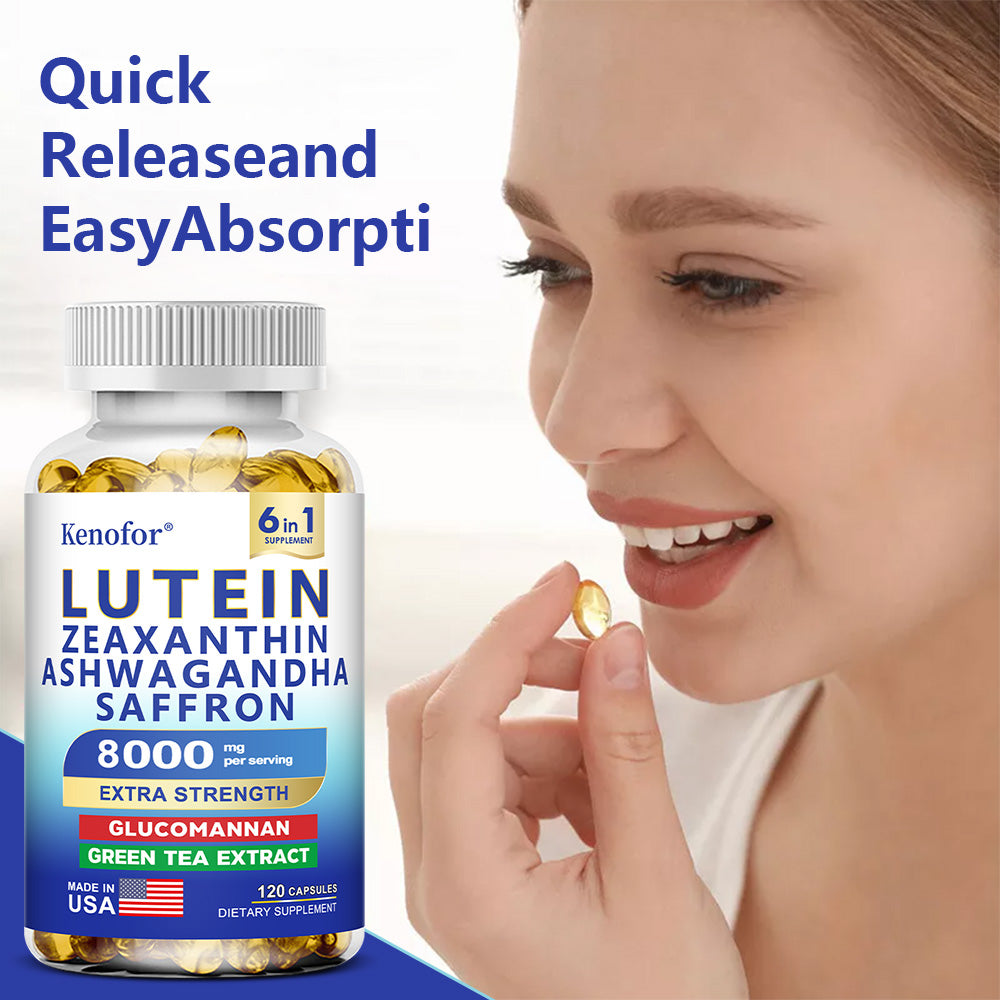 Lutein & Zeaxanthin 8000mg - Eye Vitamins for Vision Health