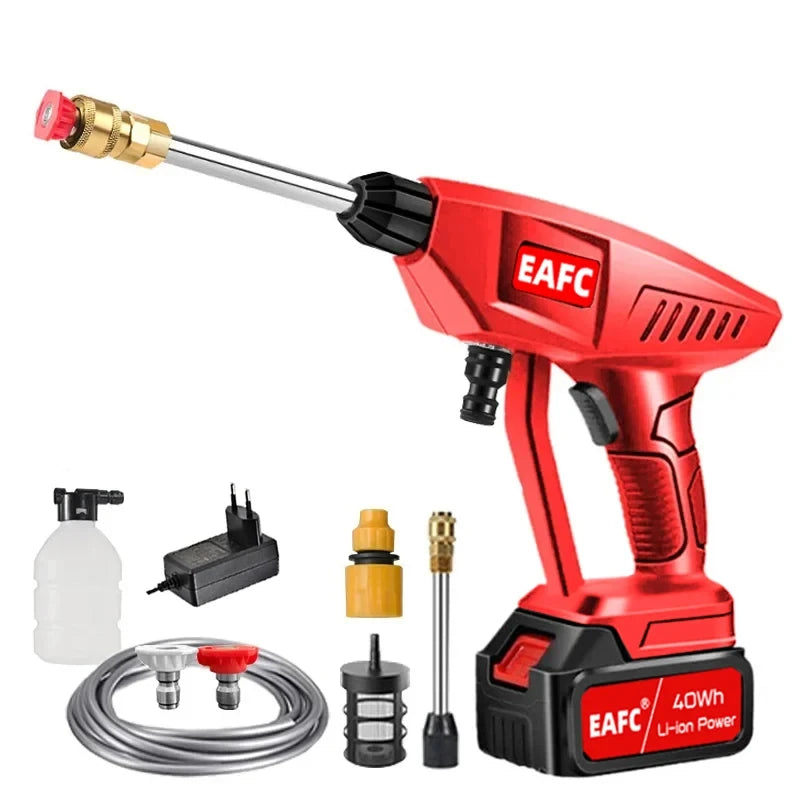 21V Cordless Electric Car Washer Gun 60Bar