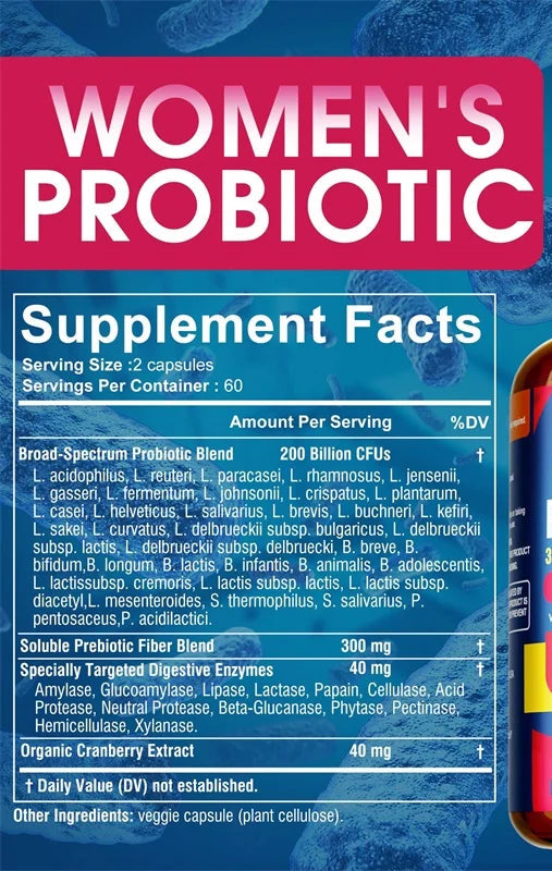 Probiotics for Women - Gut Health & Weight Loss Support