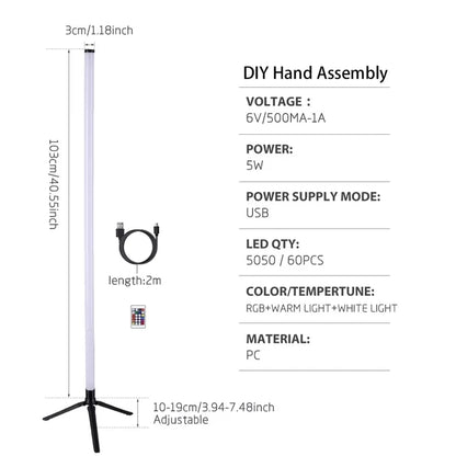 Smart RGB LED Corner Lamp - USB, Dimmable, APP Control