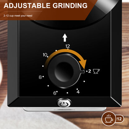 Electric Burr Coffee Grinder - 28 Settings for Espresso & More