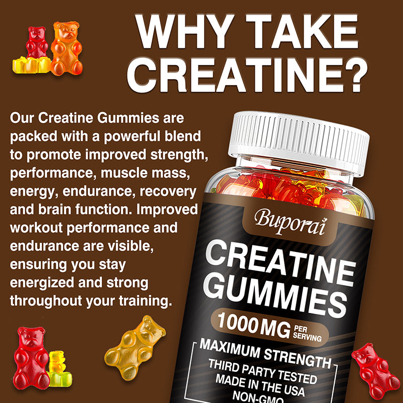 Creatine Gummies - Boost Energy & Muscle Mass