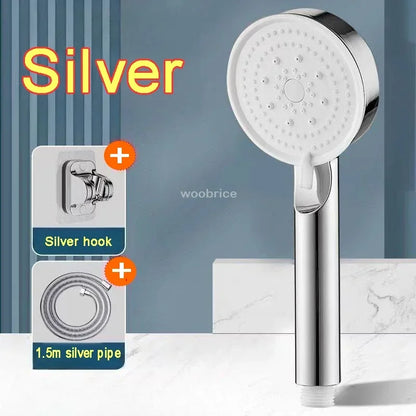 5-Mode High-Pressure Shower Head & Faucet Set