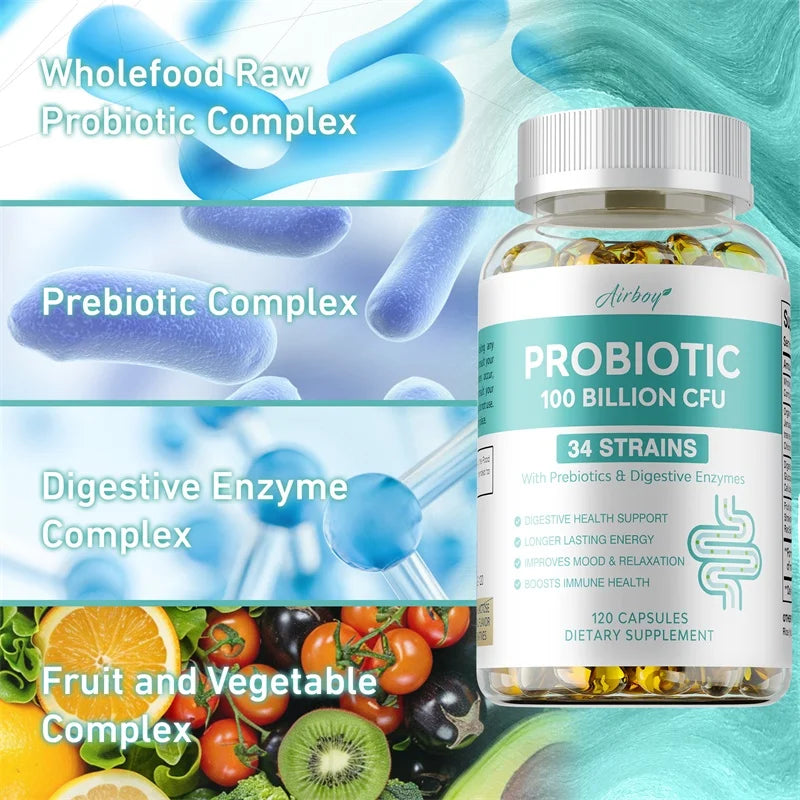 Probiotics 100B CFU - Boost Digestion & Women's Health