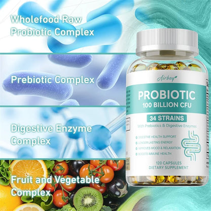 Probiotics 100B CFU - Boost Digestion & Women's Health