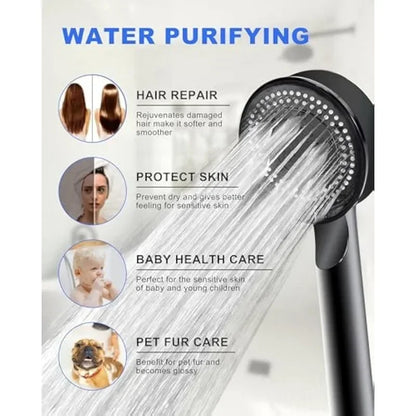 5-Mode High-Pressure Shower Head & Faucet Set